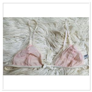 I.D. Sarrieri Bralette Triangle Cup Light Pink Size Small